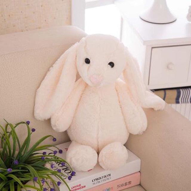 9.5" Kawaii Mini Big-ear soft stuffed Rabbits Plushie Fluffy Toys Yellow - Plushie Depot