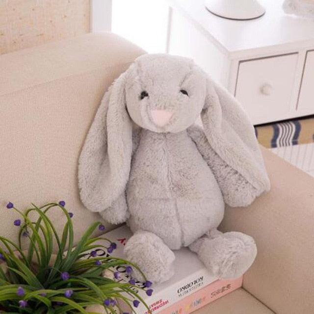 9.5" Kawaii Mini Big-ear soft stuffed Rabbits Plushie Fluffy Toys White - Plushie Depot