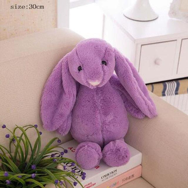 9.5" Kawaii Mini Big-ear soft stuffed Rabbits Plushie Fluffy Toys Pink - Plushie Depot