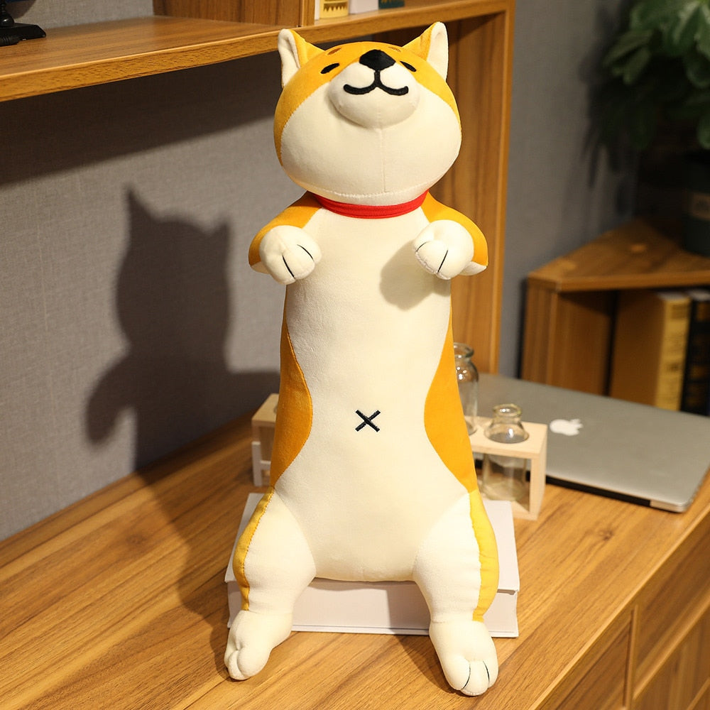 Jetzt 60-120cm Niedliche Shiba Inu Hunde und Katzen Stofftiere bei Kuscheltiere.store kaufen