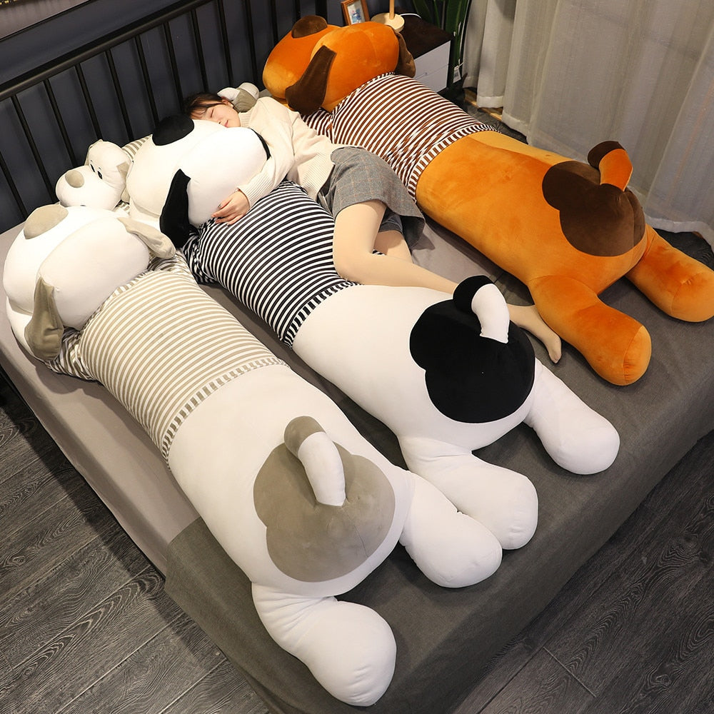 Jetzt Liegender Cartoon Hund Plüschtier XXL 1 Meter bei Kuscheltiere.store kaufen