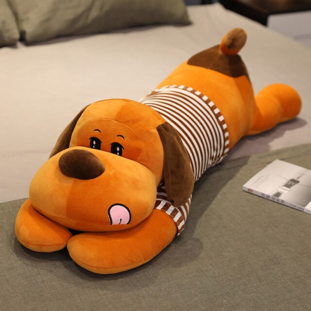 Jetzt Liegender Cartoon Hund Plüschtier XXL 1 Meter bei Kuscheltiere.store kaufen