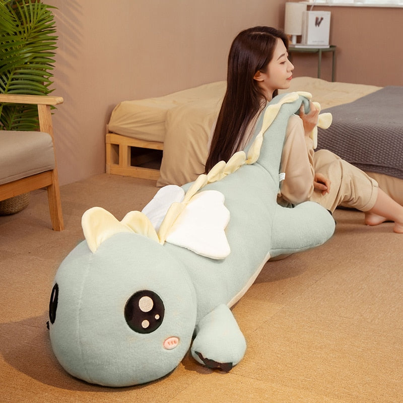 Jetzt Langer XXL Plüsch Dinosaurier zum kuscheln bei Kuscheltiere.store kaufen