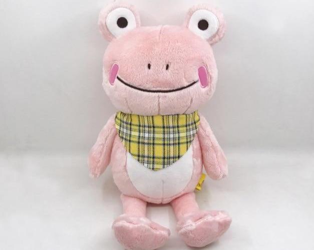 Green Cute Frog Plush Kawaii Plushie Pink - Plushie Depot