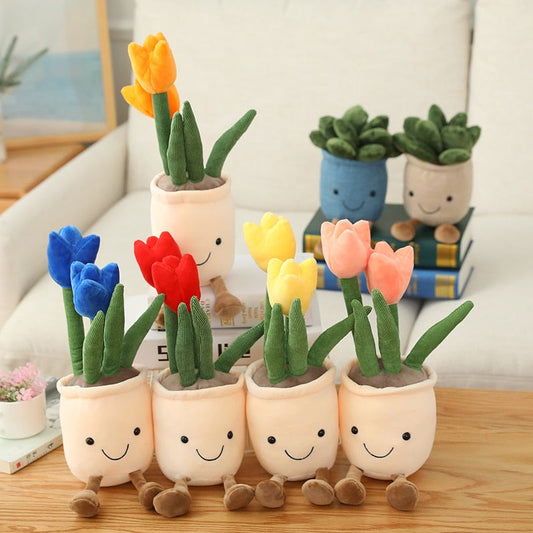 Jetzt Lustige Plüsch Topfplanzen zur Deko oder zum kuscheln bei Kuscheltiere.store kaufen