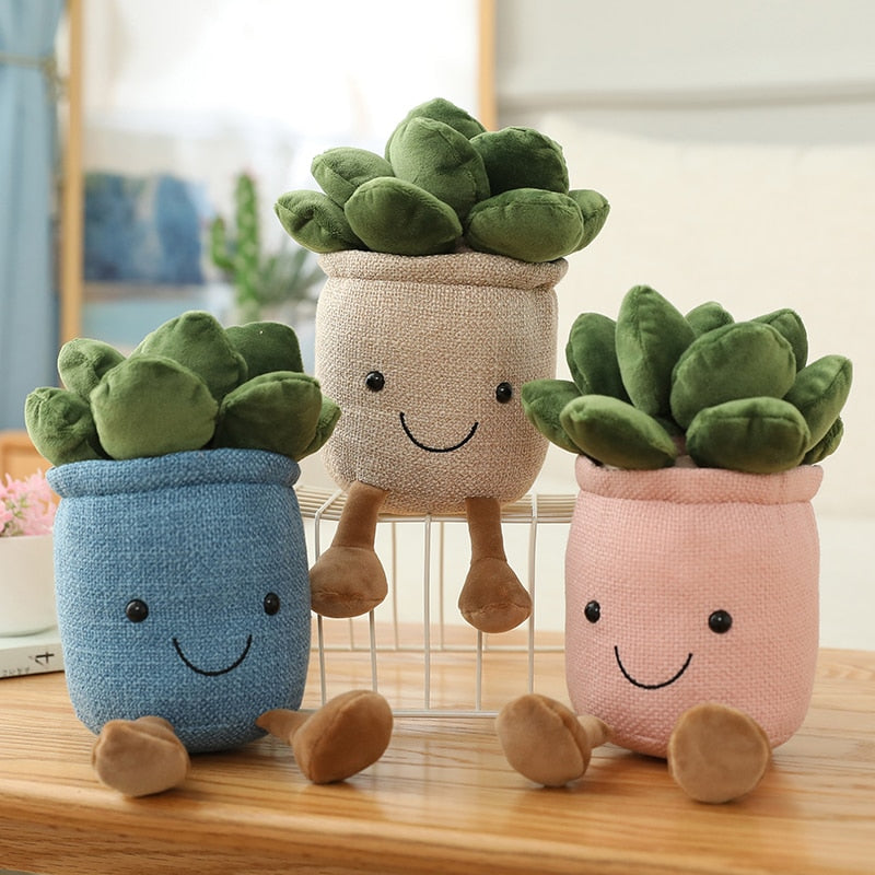 Jetzt Lustige Plüsch Topfplanzen zur Deko oder zum kuscheln bei Kuscheltiere.store kaufen