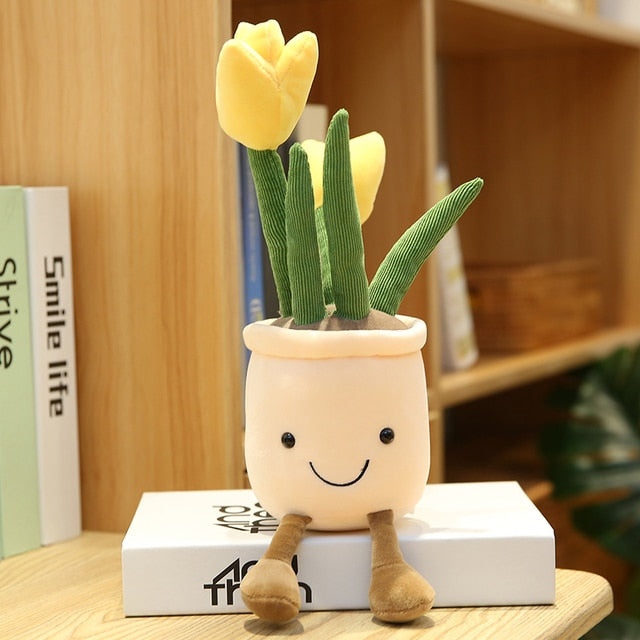 Jetzt Lustige Plüsch Topfplanzen zur Deko oder zum kuscheln bei Kuscheltiere.store kaufen