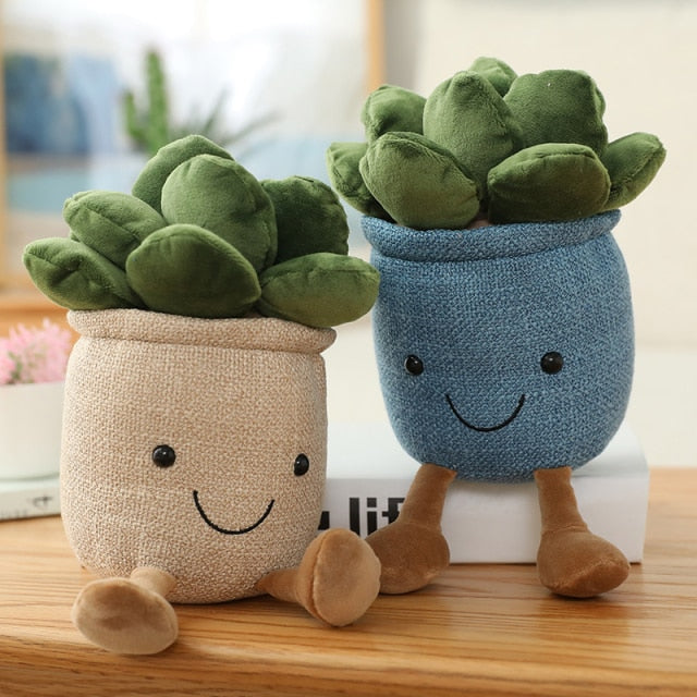 Jetzt Lustige Plüsch Topfplanzen zur Deko oder zum kuscheln bei Kuscheltiere.store kaufen