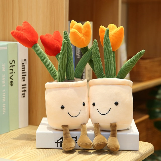 Jetzt Lustige Plüsch Topfplanzen zur Deko oder zum kuscheln bei Kuscheltiere.store kaufen