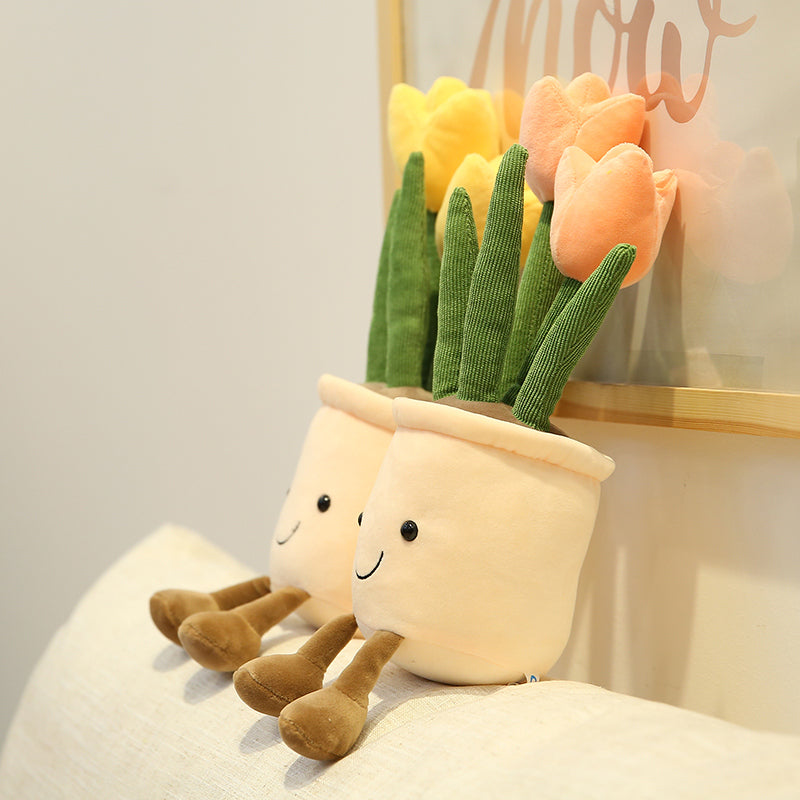 Jetzt Lustige Plüsch Topfplanzen zur Deko oder zum kuscheln bei Kuscheltiere.store kaufen