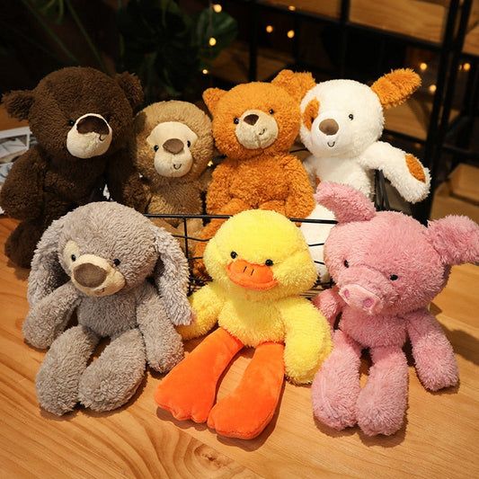 Jetzt Kawaii Plüschige Enten, Ferkel, Kätzchen, Hund, Häschen oder Äffchen Plüschtiere (ca. 30cm) bei Kuscheltiere.store kaufen