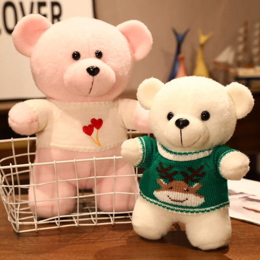 Jetzt Flauschige Plüsch Teddys in 5 verschiedenen Motiven (25/35cm) bei Kuscheltiere.store kaufen