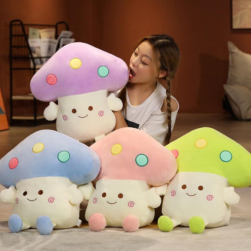 Kawaii Mushroom Plant Pillow Stuffed Pillows - Plushie Depot
