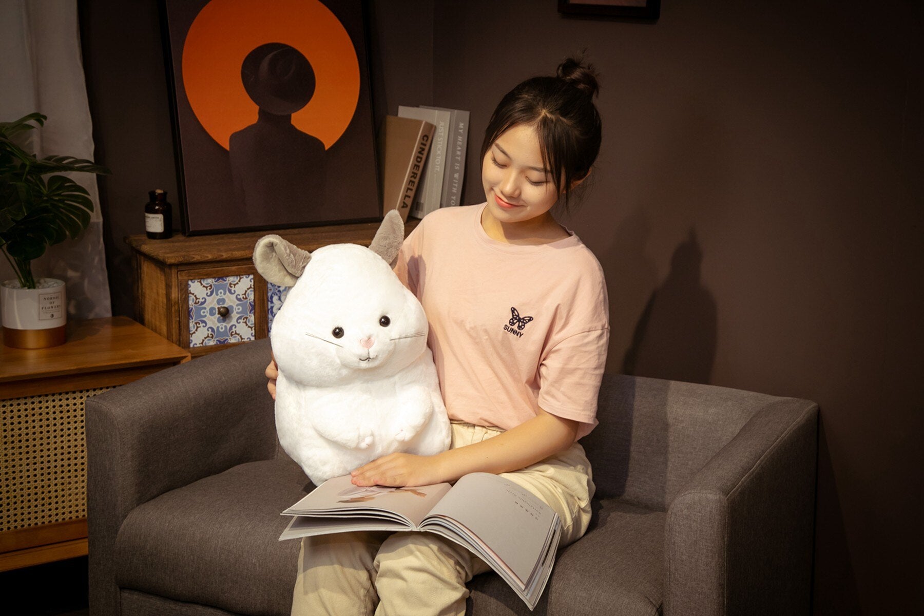 Jetzt Chinchilla Plüschiges Stofftier 35cm / 45cm bei Kuscheltiere.store kaufen