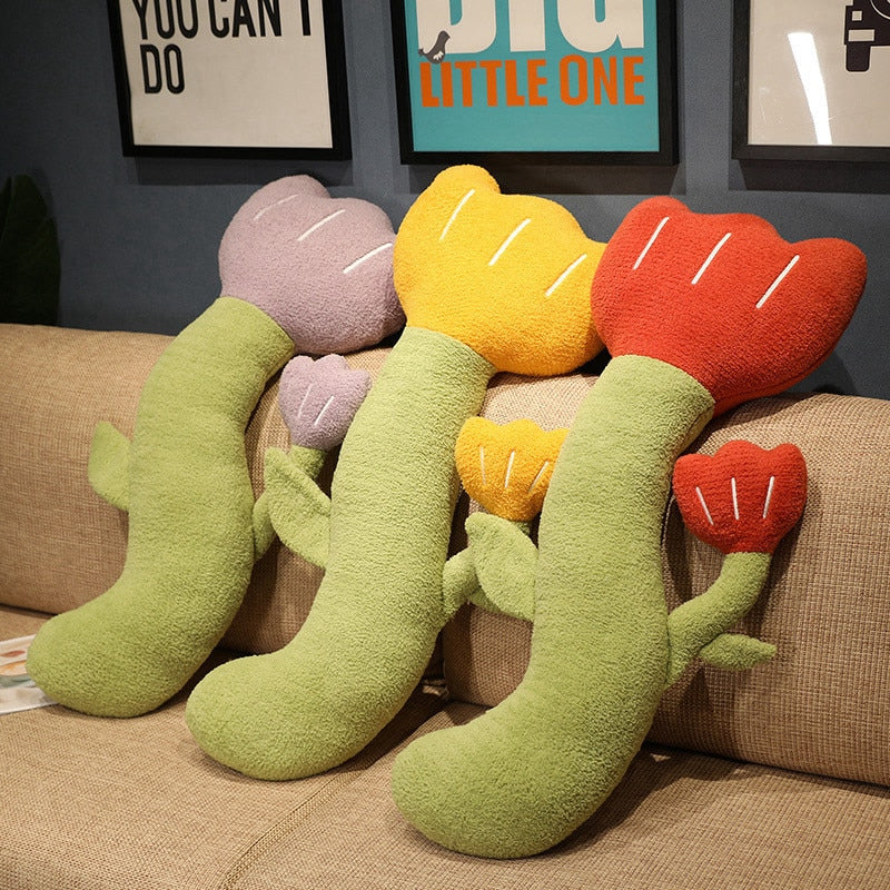 Jetzt Liebliche Tulpen als Kissen, Deko oder Stofftier - XXL bis zu 1.30 Meter bei Kuscheltiere.store kaufen