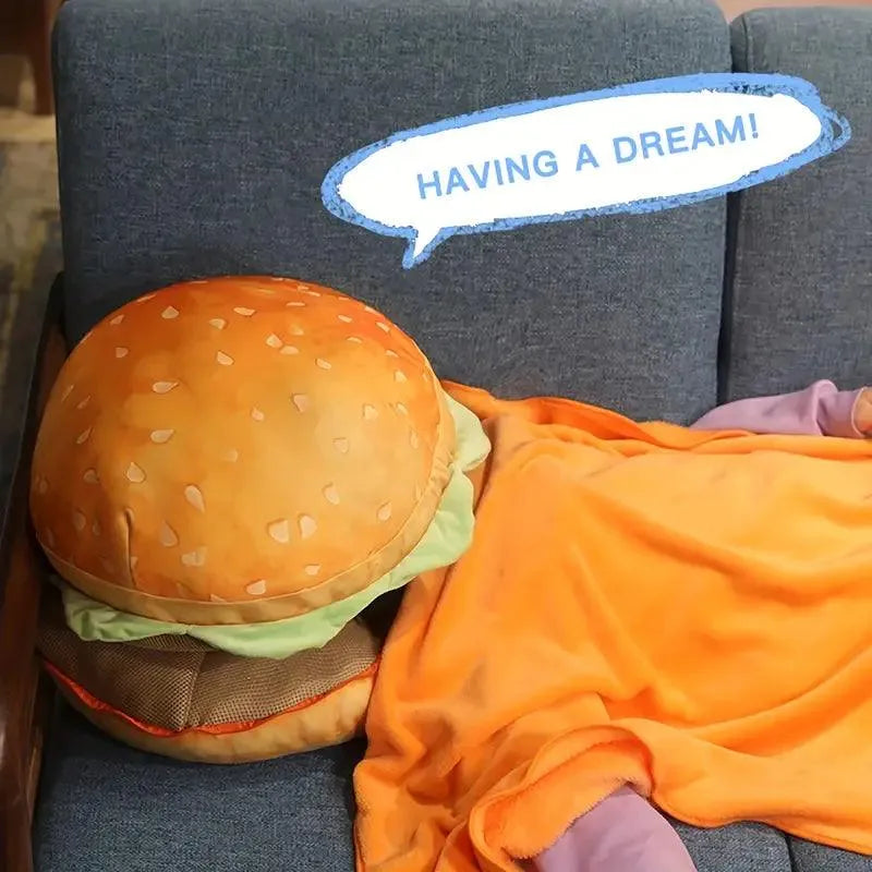 Realistisches Burger Plüschkissen