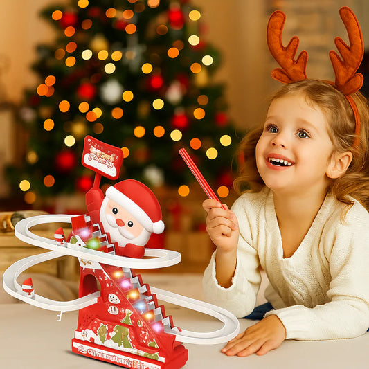 Weihnachtsmann rutsche achterbahn spaß