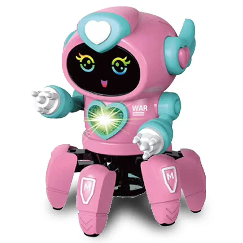 Tanzender roboter mit licht und musik