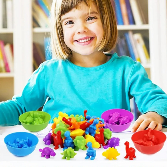 Farbenfrohes sortierspiel