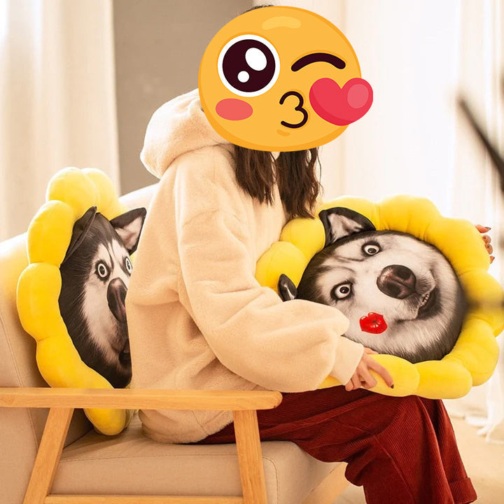 Sonnenschein-Husky Kissen