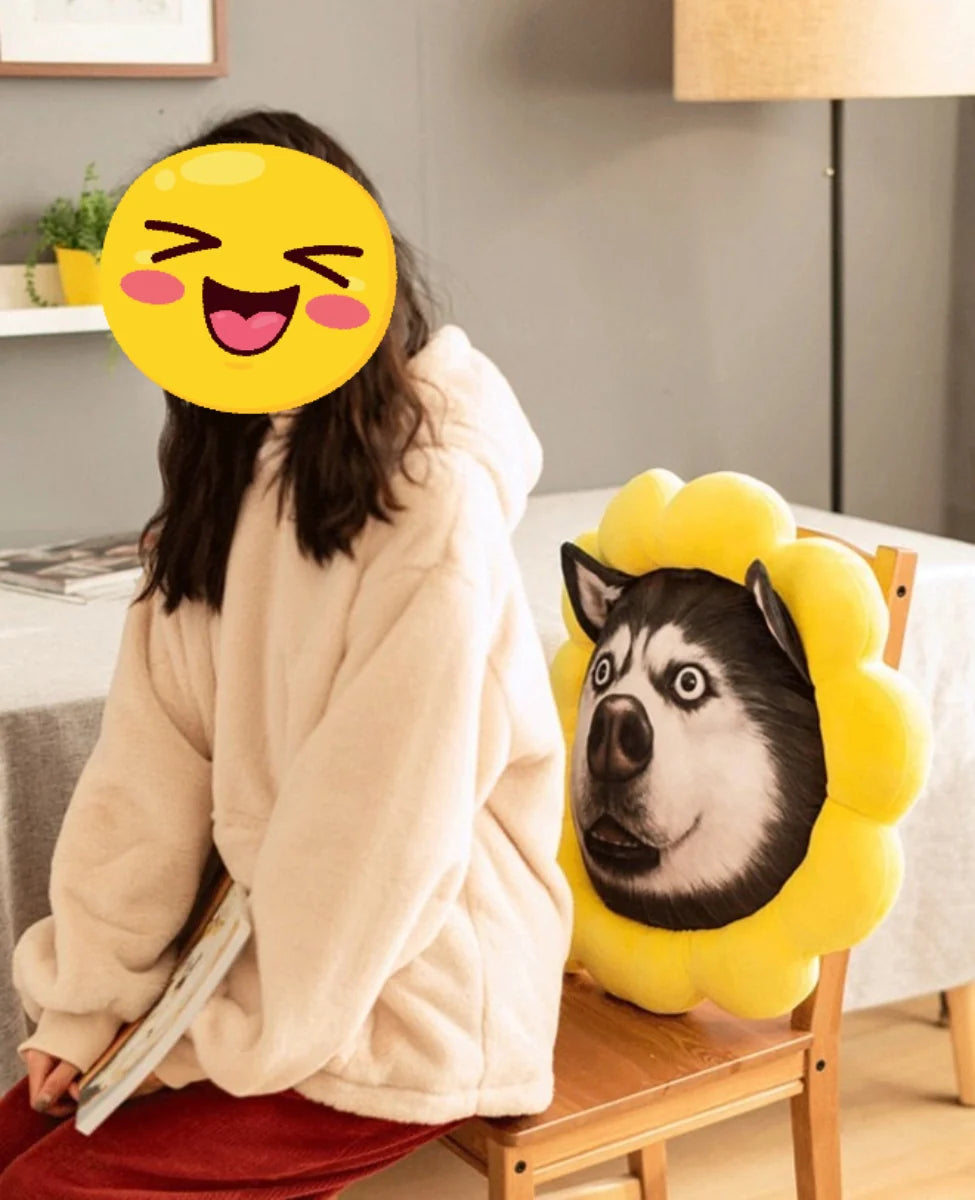 Sonnenschein-Husky Kissen