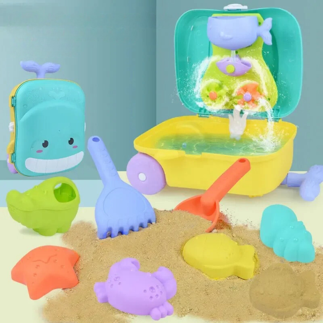 Sand trolley - all-in-one-strandspielzeug für kinder