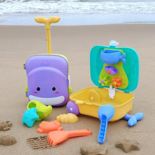 Sand trolley - all-in-one-strandspielzeug für kinder