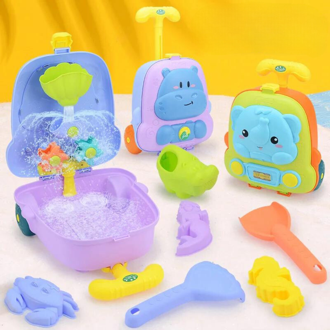 Sand trolley - all-in-one-strandspielzeug für kinder
