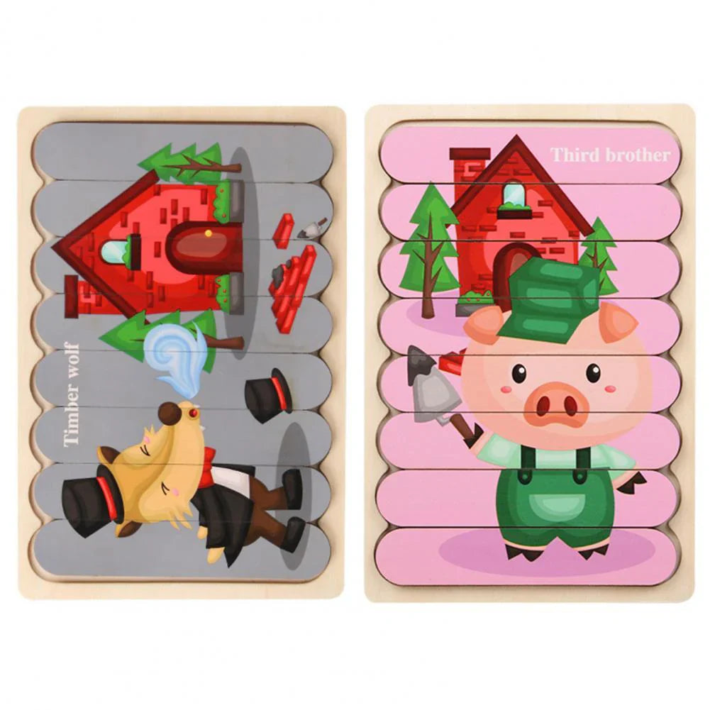 Herausforderung für junge köpfe - puzzlespiel