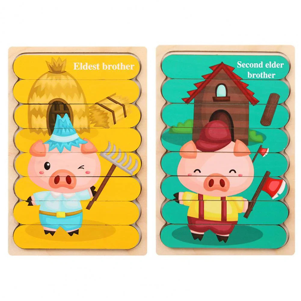 Herausforderung für junge köpfe - puzzlespiel
