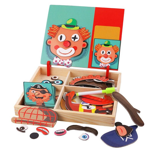 Woods magnetic sticker puzzles- endlose kreationen - magnetische 3D sticker puzzles