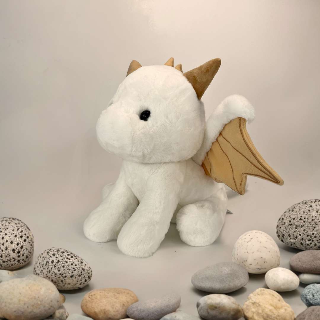 Weißer Baby Drache Plüsch