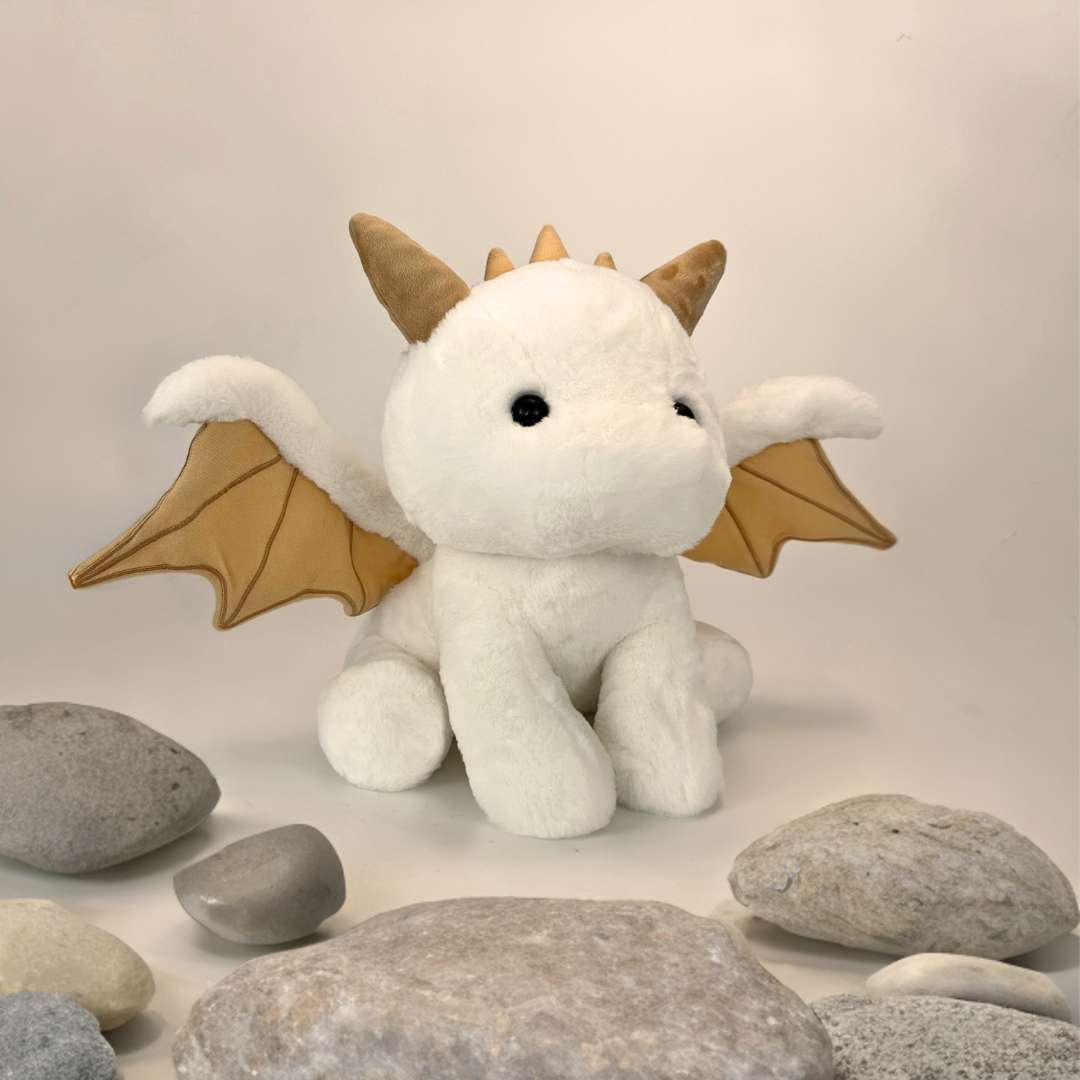 Weißer Baby Drache Plüsch