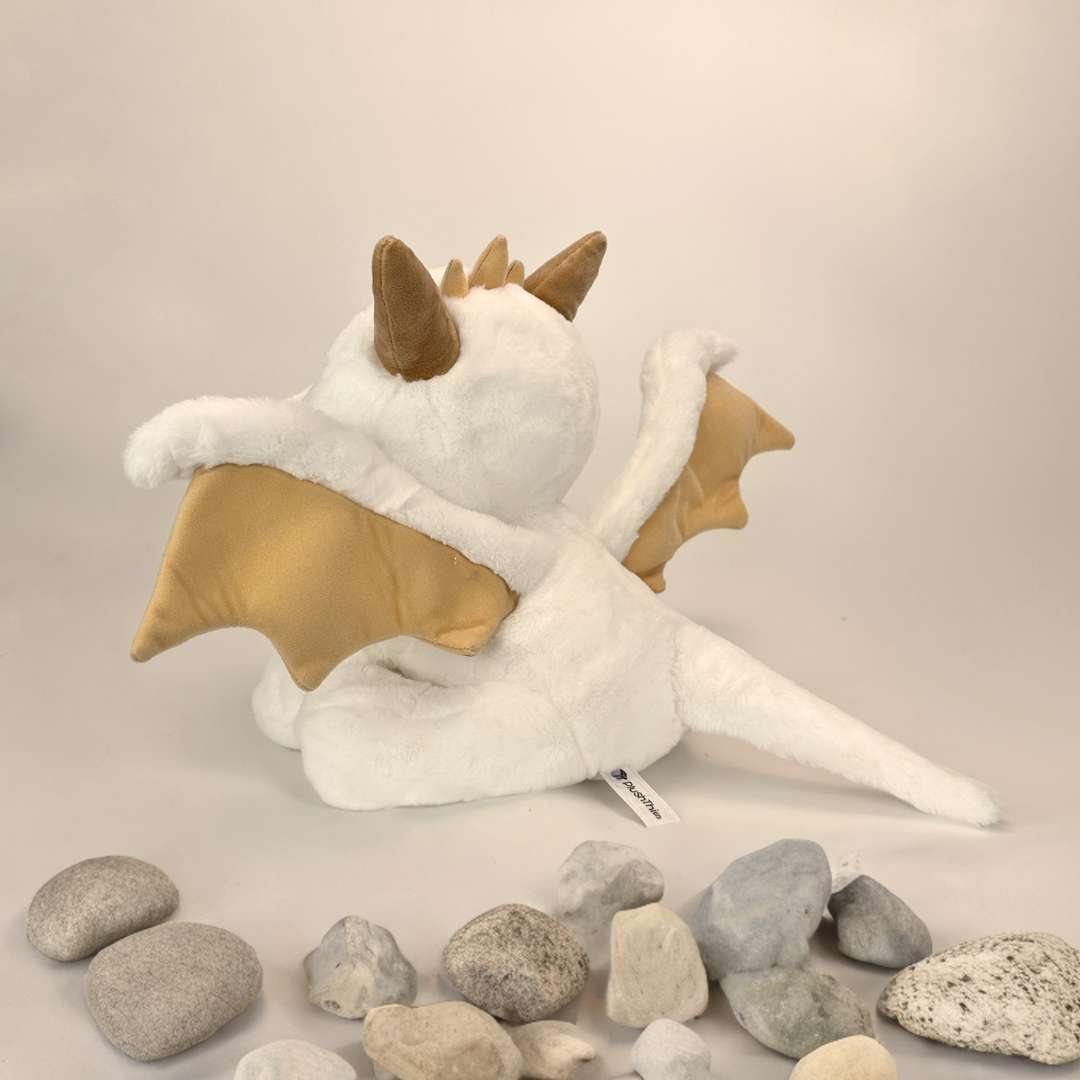 Weißer Baby Drache Plüsch