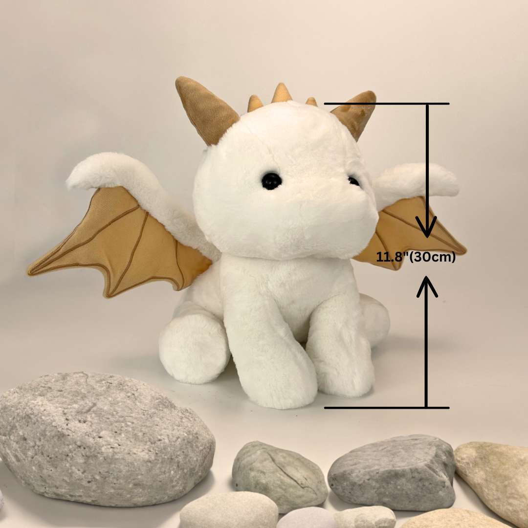 Weißer Baby Drache Plüsch