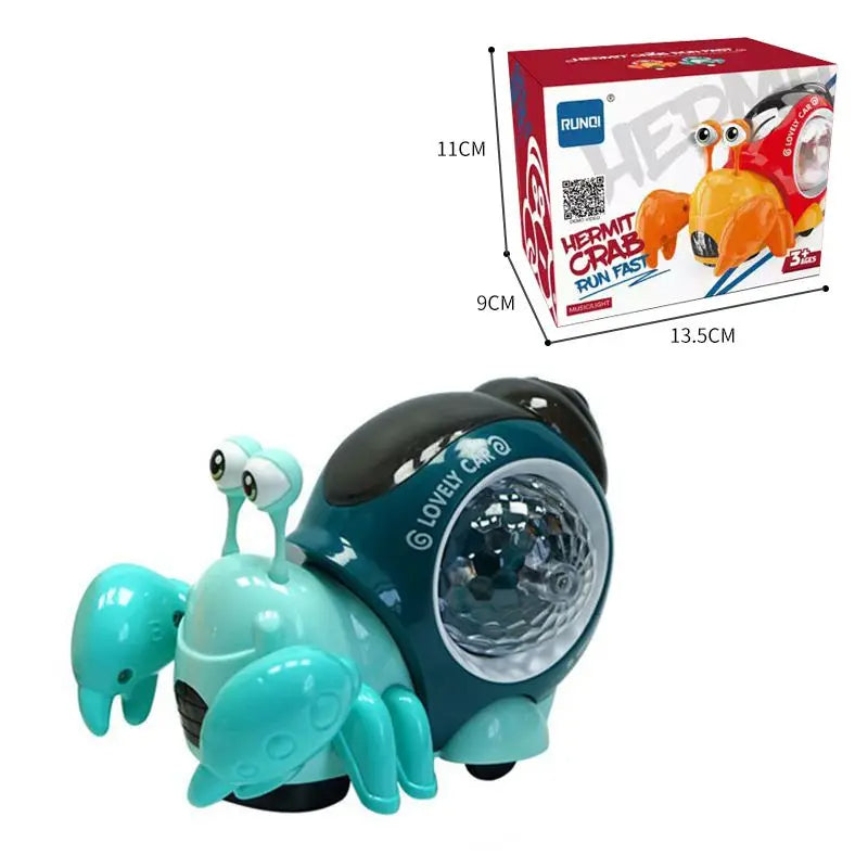 Music snail - leuchtender spielkamerad - spielzeugschnecke & krabbe