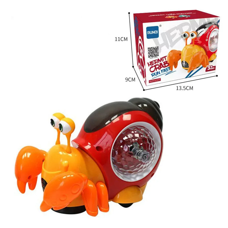 Music snail - leuchtender spielkamerad - spielzeugschnecke & krabbe