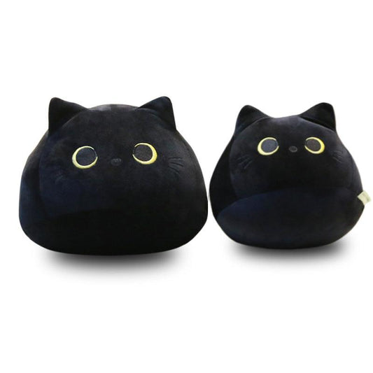 Kreative schwarze Katzenpuppe Plüschtier