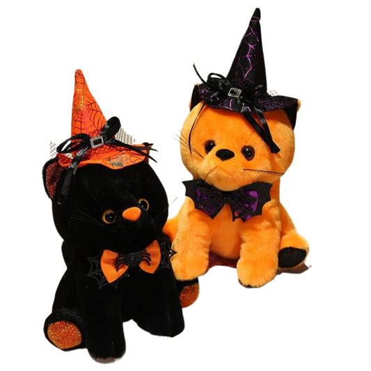 Halloween Witchy Kitty Katze Plüschtier