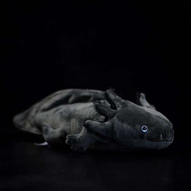 Realistischer gelber axolotl ambystoma mexicanum plüschtier