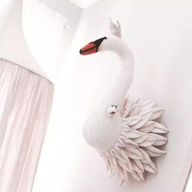 Schwan Plüschtiere Puppen Spielzeug Baby Mädchen Schlafzimmer Kinderzimmer Dekoration