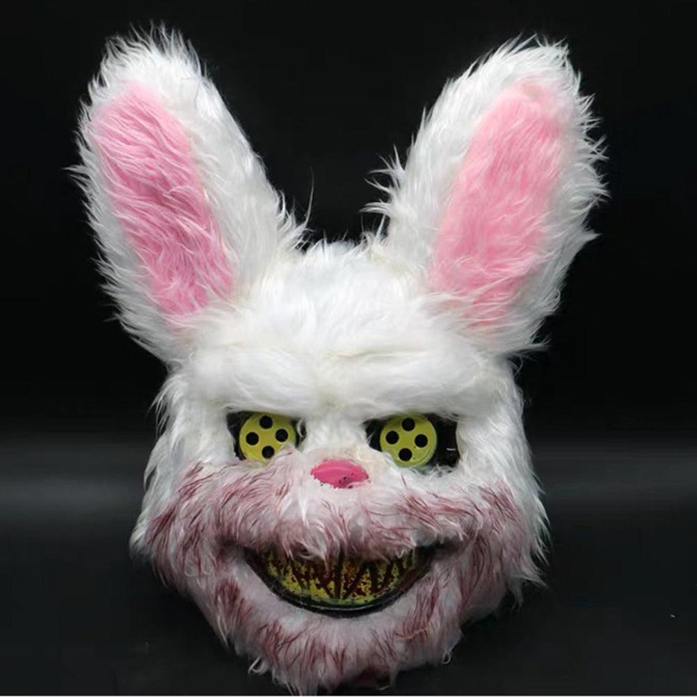 Böser blutiger Hase Kaninchen Halloween Horror Maske Plüsch