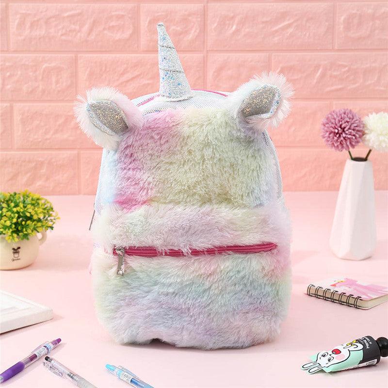Der Einhorn Pailletten Kawaii Plüsch-Rucksack