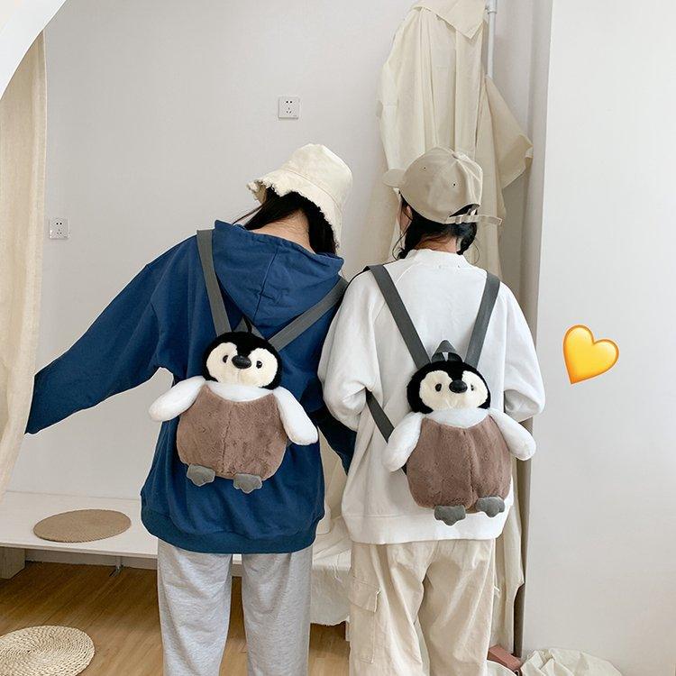 Niedlicher Baby Pinguin Plüsch-Rucksack