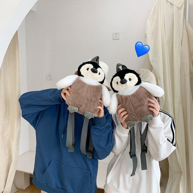 Niedlicher Baby Pinguin Plüsch-Rucksack