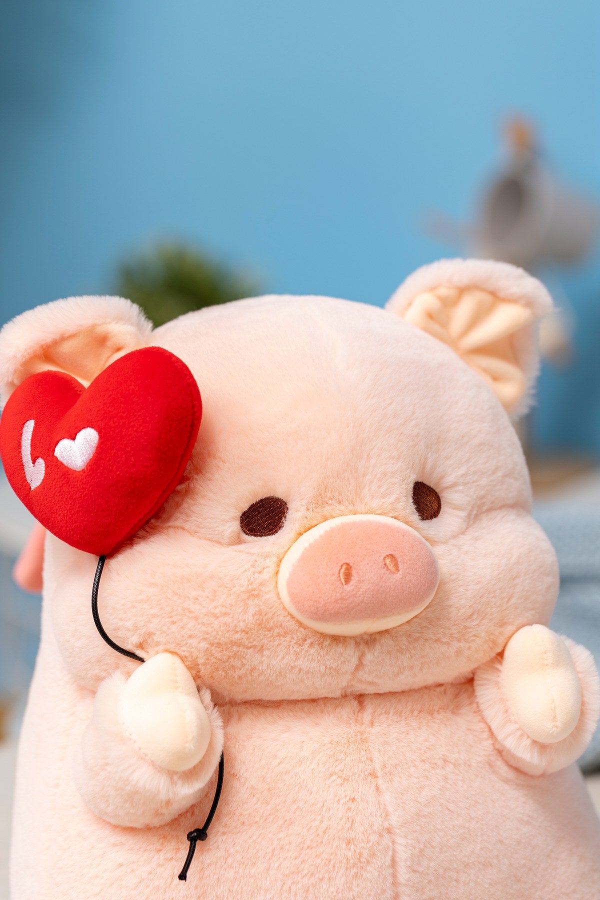 Herz Ballon Fliegendes Schwein Plüschtier