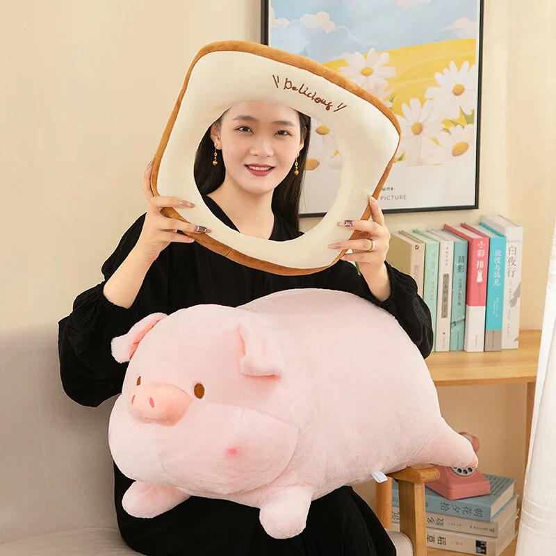 Kawaii Schwein Toast Plüsch