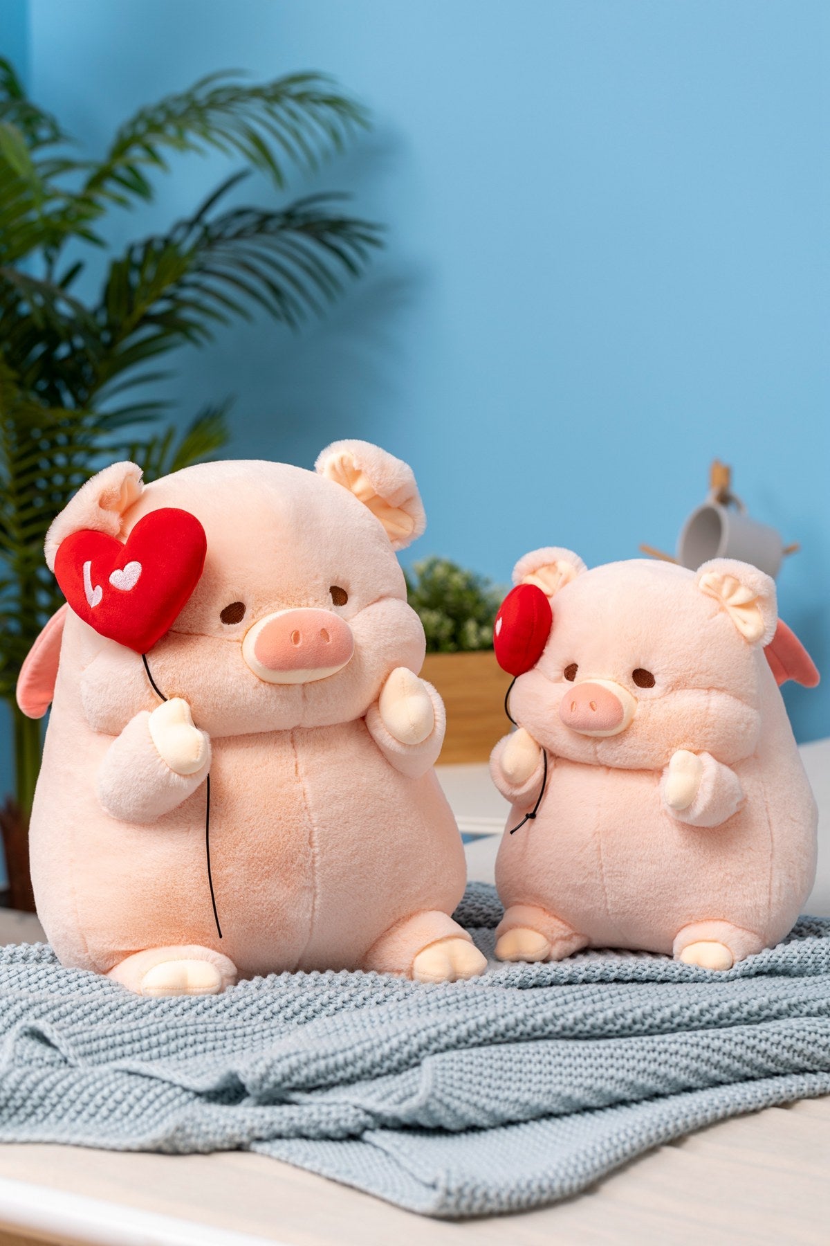 Herz Ballon Fliegendes Schwein Plüschtier