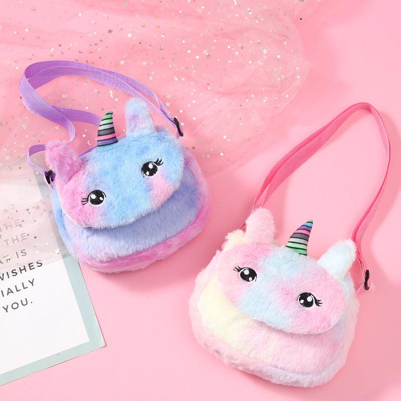 Plüsch Einhorn über die Schulter kleine Messenger Bag