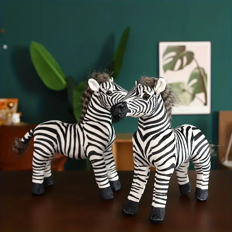 1 Stück Plüsch-Zebra-Pferd Kuscheltier – Einzigartiger Kuschelspaß!